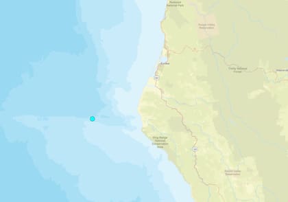 Uno de los temblores más fuertes de las últimas 24 horas en territorio continental estadounidense ocurrió cerca de Petrolia, California