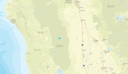 Uno de los temblores más fuertes de las últimas 24 horas en territorio continental estadounidense ocurrió cerca de Aider Springs, California