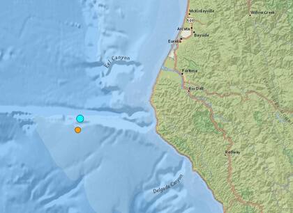 Uno de los temblores más fuertes de las últimas 24 horas en territorio continental estadounidense ocurrió cerca de Petrolia, California