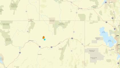 Uno de los temblores más fuertes de las últimas 24 horas en territorio continental estadounidense ocurrió cerca de Valmy, Nevada