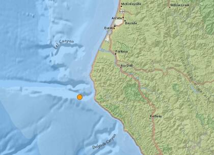 Uno de los temblores más fuertes de las últimas 24 horas en territorio continental estadounidense ocurrió cerca de Petrolia, California