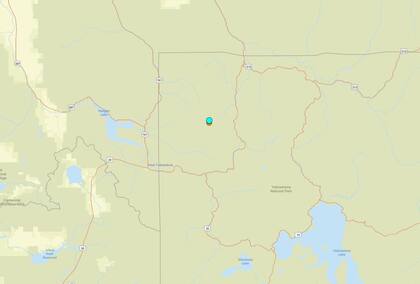 Uno de los temblores más fuertes de las últimas 24 horas en territorio continental estadounidense ocurrió cerca de Mammoth, Wyoming