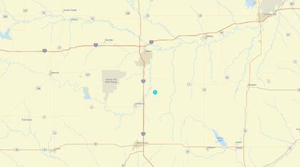 Uno de los temblores más fuertes de las últimas 24 horas en territorio continental estadounidense ocurrió cerca de Assaria, Kansas