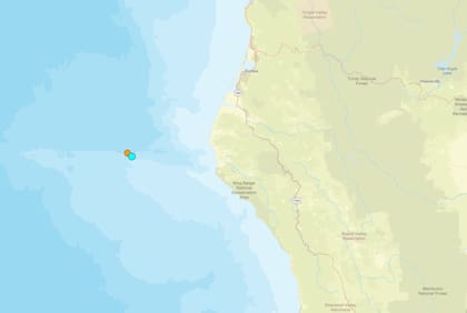 Uno de los temblores más fuertes de las últimas 24 horas en territorio continental estadounidense ocurrió cerca de Petrolia, California