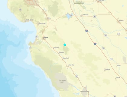 Uno de los temblores más fuertes de las últimas 24 horas en territorio continental estadounidense ocurrió cerca de Pinnacles, California