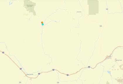 Uno de los temblores más fuertes de las últimas 24 horas en territorio continental estadounidense ocurrió cerca de Valmy, Nevada