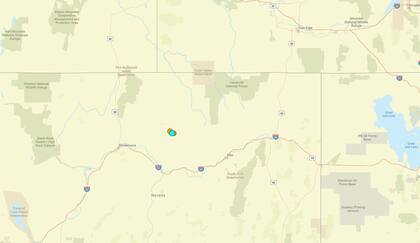 Uno de los temblores más fuertes de las últimas 24 horas en territorio continental estadounidense ocurrió cerca de Valmy, Nevada