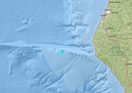 Uno de los temblores más fuertes de las últimas 24 horas en territorio continental estadounidense ocurrió cerca de Petrolia, California