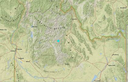 Uno de los temblores más fuertes de las últimas 24 horas en territorio continental estadounidense ocurrió cerca de Clayton, Idaho