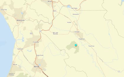 Uno de los temblores más fuertes de las últimas 24 horas en territorio continental estadounidense ocurrió cerca de Ridgemark, California