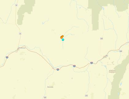 Uno de los temblores más fuertes de las últimas 24 horas en territorio continental estadounidense ocurrió cerca de Valmy, Nevada