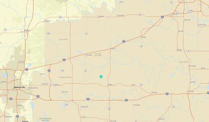 Uno de los temblores más fuertes de las últimas 24 horas en territorio continental estadounidense ocurrió cerca de Sparks, Oklahoma