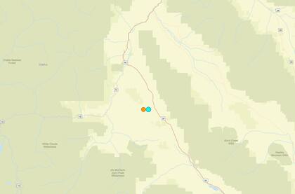 Uno de los temblores más fuertes de las últimas 24 horas en territorio continental estadounidense ocurrió cerca de Clayton, Idaho