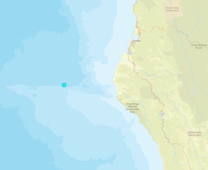 Uno de los temblores más fuertes de las últimas 24 horas en territorio continental estadounidense ocurrió cerca de Petrolia, California