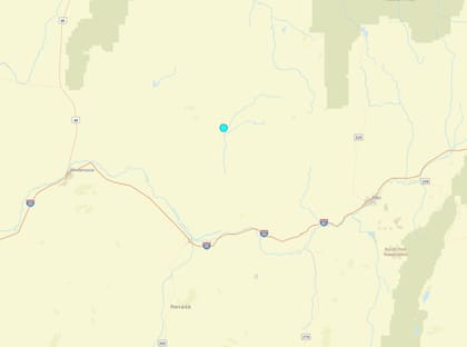 Uno de los temblores más fuertes de las últimas 24 horas en territorio continental estadounidense ocurrió cerca de Valmy, Nevada