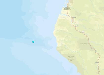 Uno de los temblores más fuertes de las últimas 24 horas en territorio continental estadounidense ocurrió cerca de Petrolia, California