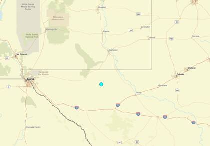 Uno de los temblores más fuertes de las últimas 24 horas en territorio continental estadounidense ocurrió cerca de Whites City, Nuevo México