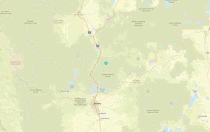 Uno de los temblores más fuertes de las últimas 24 horas en territorio continental estadounidense ocurrió cerca de Dunsmuir, California