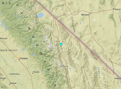 Uno de los temblores más fuertes de las últimas 24 horas en territorio continental estadounidense ocurrió cerca de Big Pine, California
