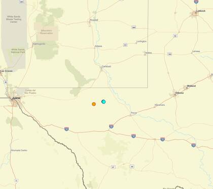 Uno de los temblores más fuertes de las últimas 24 horas en territorio continental estadounidense ocurrió cerca de Mentone, Texas