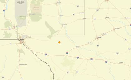 Uno de los temblores más fuertes de las últimas 24 horas en territorio continental estadounidense ocurrió cerca de Whites City, Nuevo México