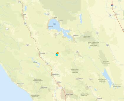 Uno de los temblores más fuertes de las últimas 24 horas en territorio continental estadounidense ocurrió cerca de The Geysers, California