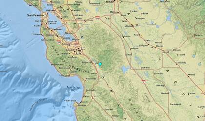 Uno de los temblores más fuertes de las últimas 24 horas en territorio continental estadounidense ocurrió cerca de San Martin, California