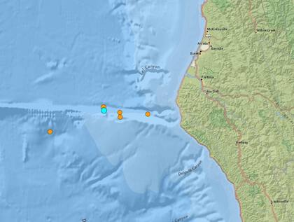Uno de los temblores más fuertes de las últimas 24 horas en territorio continental estadounidense ocurrió cerca de Petrolia, California