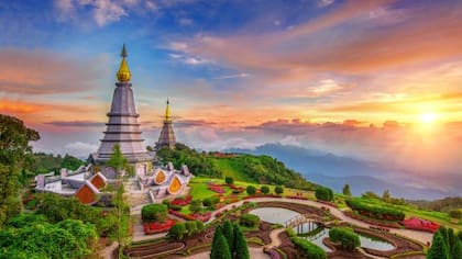 Uno de los templos de Chiang Mai