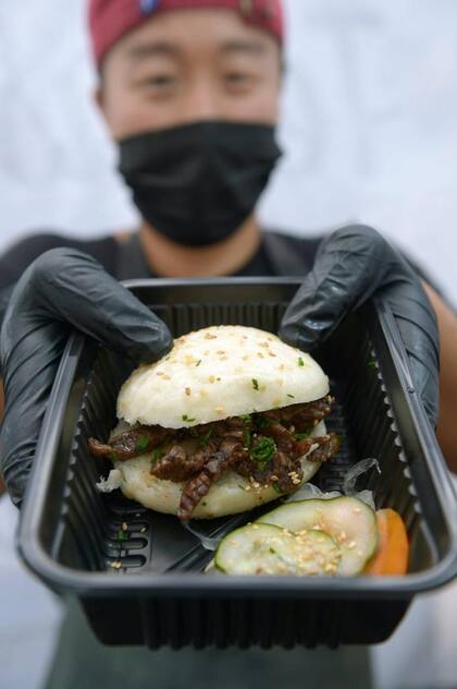 Uno de los tentadores platos de street food coreana