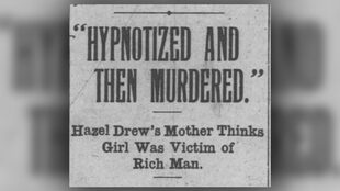 Uno de los titulares del diario que hizo eco del asesinato de Drew