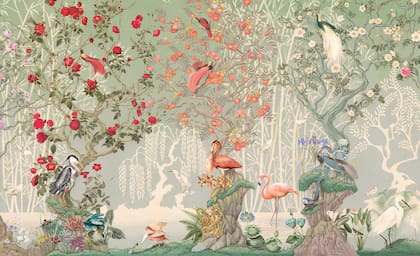 Uno de sus murales en el Faena Hotel de Miami