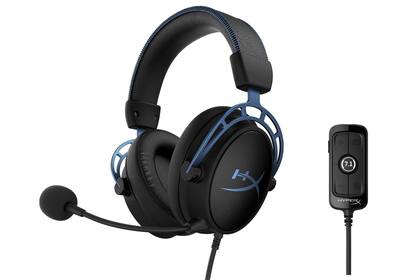 Unos auriculares HyperX Cloud Alpha S con su control de volumen