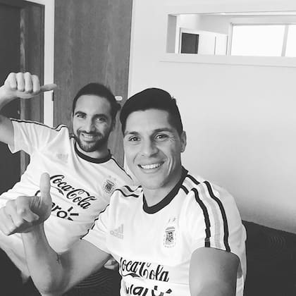 Uns selfie con Higuaín, en la Selección