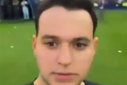 Uriel Hamra, hincha de Boca, fue agredido por Maximiliano Salas luego del partido