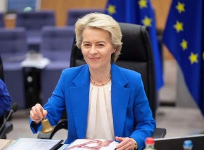 Ursula von der Leyen, presidenta de la Comisión Europea, encabeza la lista por tercer año consecutivo.