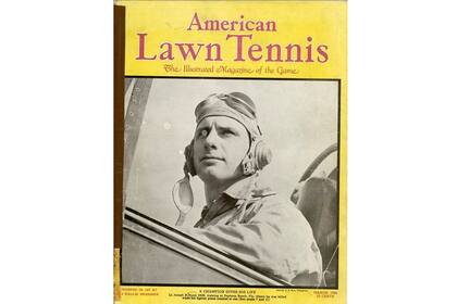 La portada de la revista American Lawn Tennis, luego de que Joe Hunt falleciera cuando el avión de combate que piloteaba se estrelló en las aguas de la Florida. 