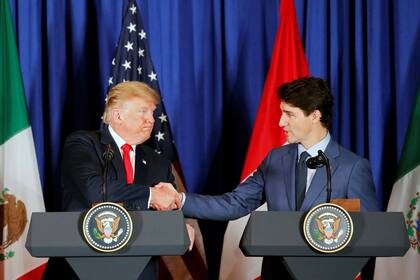 El pacto del Nafta volvió a juntar a Trump y Trudeau