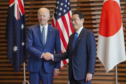 Joe Biden y el primer ministro de Japón, Fumio Kishida