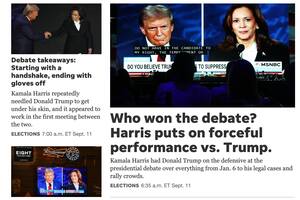 USA TODAY, tras el debate presidencial.