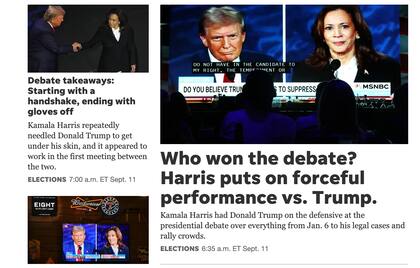 USA TODAY, tras el debate presidencial.