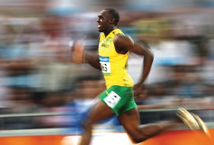 Usain Bolt alcanzó el récord de 9:58 en 100mts durante 2009