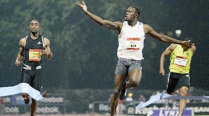 Las primeras apariciones de Usain Bolt ya llamaban la atención