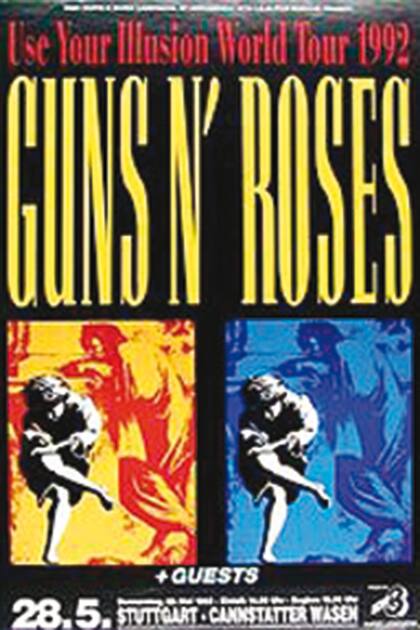 Use Your Illusion Tour fue la gira a la que fue invitado Dukaric (que no aceptó sumarse). Duró ¡28 meses! y es la que trajo a los Guns a la Argentina, en 1992