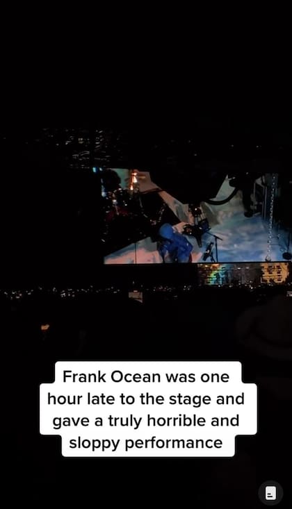 Usuarios en redes se quejaron de la presentación de Frank Ocean en el festival Coachella