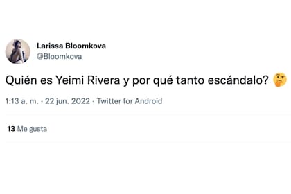 Usuarios se preguntaban quién es Yeimi Rivera