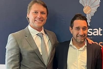 Uzquiza y el dirigente de tenis de mayor peso de la región: el brasileño Rafael Westrupp, presidente de la Confederación Sudamericana de Tenis y vicepresidente de la Federación Internacional de Tenis