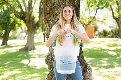 Rocío Igarzabal participó de la actividad en Isla Martin García, una de las comunidades beneficiada por Agua Limpia para los Niños