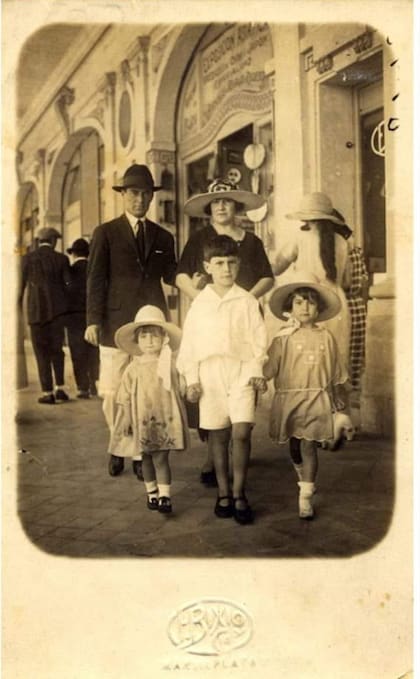 Vacaciones en Mar del Plata, en 1922
