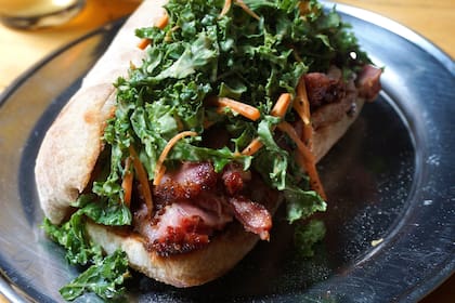 Vacío de cerdo para este sandwich